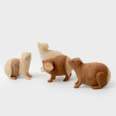 A Carved Wooden Dassie